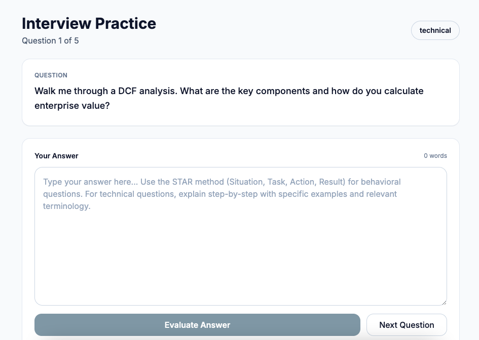 Learning dashboard with modules and progress